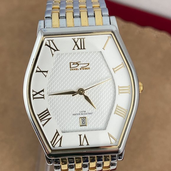 Stunning Designer Daniel Steiger 2 Tone Mans Watch - Picture 1 of 8